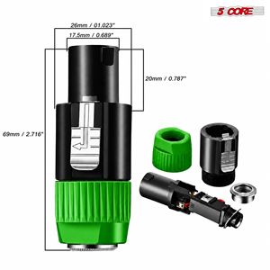Adaptateur Speakon de haute qualité, connecteur audio mâle pour haut-parleur - Product Image 6