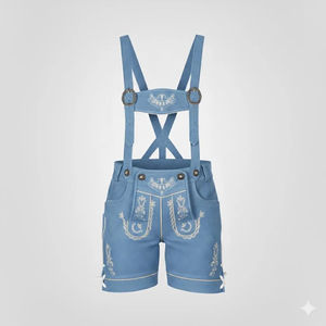 Lederhosen Bávaros con Logotipo Personalizado, Unisex, Oktoberfest, Traje Tradicional Alemán, Cuero Genuino, ZASSON SPORTS ZSF-Bjj-9020 - Product Image 3