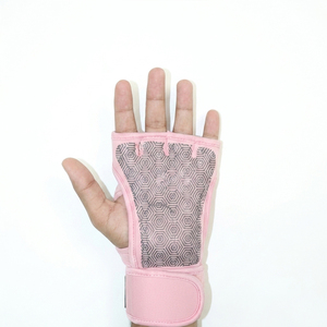 Half Finger Cross Training Gloves Wrist Support Padded Grip Breathable Workout Gloves for Weightlifting Fitness Custom Logo OEM - Product Image 5