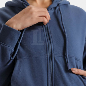 New Design Winter Casual <b>Long</b> <b>Sleeves</b> Crop <b>Top</b> Hoodies 100% Cotton Breathable Eco-Friendly Front Wholesale Price Made Pakistan - Product Image 6