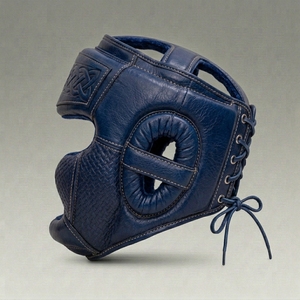Protège-tête de boxe noir élégant en PU avec fermeture élastique réglable pour adultes – Équipement de protection 2026 - Product Image 5