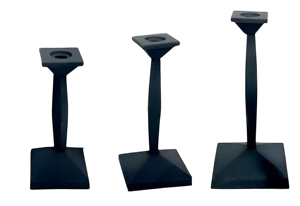 Venta al por mayor de portavelas de aluminio fundido con acabado negro mate para decoración del hogar, la mejor calidad, hechos a mano, personalizados, al por mayor, S/3 - Product Image 4