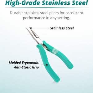 Alicates de Punta de Cadena de Acero Inoxidable para Hacer Pulseras y Manualidades - Product Image 3