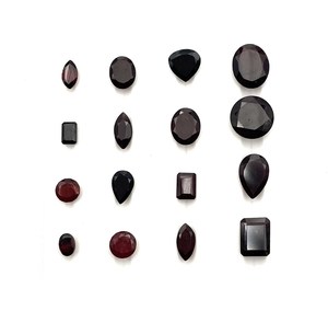 Lot de pierres précieuses en grenat naturel du Mozambique, formes variées, taille libre, 6-12 mm, pour la création de bijoux - Product Image 4