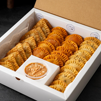 Vente en gros Boîte à pâtisserie rose écologique Boulangerie Gâteau Crêpe Burger Gaufre Cookie Chocolat Déjeuner Traiteur Papier Gaufrage Sushi