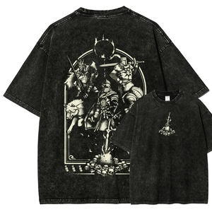 เสื้อยืดสตรีทแวร์สั่งทำพิเศษระดับไฮเอนด์ ลายปลาญี่ปุ่น ผ้าฝ้ายทรงหลวม ผู้จัดจำหน่าย - Product Image 3