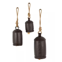 Clochettes en métal, design de Noël attrayant, décorations suspendues, style rustique géant, fournisseur en gros