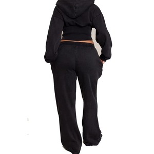 Vêtements de sport en molleton de coton pour femmes en gros, fabricant OEM de marques privées, broderie personnalisée, exportateur de vêtements de sport haut de gamme - Product Image 6