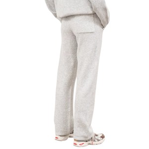 Pantalon de jogging en maille gris chiné unisexe, doux, en tricot, taille élastique, décontracté, streetwear, chaud pour l'hiver, tailles personnalisées - Product Image 5