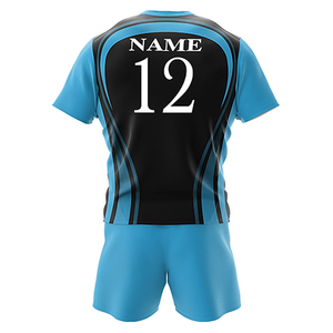 Uniformes Deportivos de Rugby Personalizados, 100% Poliéster, Impresión por Transferencia de Calor, Ropa Deportiva Transpirable de Alto Rendimiento, OEM, Exportación de Pakistán - Product Image 6