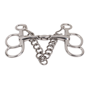 Bocados de acero inoxidable plateado para caballo, bocados de alta calidad con anillo, venta al por mayor - Product Image 1