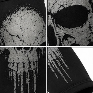 Rodilleras con Estampado de Calavera, Material de Neopreno Transpirable, Protección para Entrenamiento de Gimnasio, Levantamiento de Pesas, Soporte para Rodilla - Product Image 4