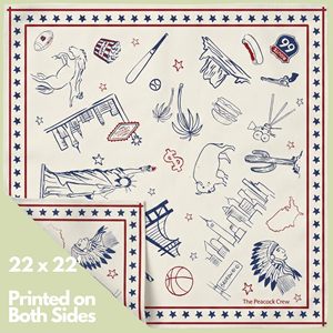 Bandana en coton de style luxueux pour hommes et femmes, foulard personnalisé imprimé de qualité supérieure, tissu doux et confortable - Product Image 5