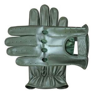 Gants de conduite en cuir pour hommes, fabriqués en usine, personnalisés, chauds pour l'hiver, gants de conduite tendance - Product Image 4