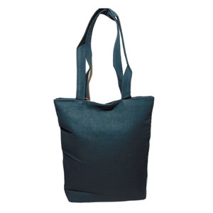 Sac de plage durable et écologique, grand format, imprimé multicolore, doublure en coton léger, compartiment zippé, grande capacité - Product Image 2