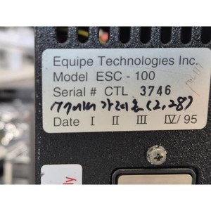 Equipo Technologies ESC-100 Usado Como Está, Piezas de Equipos Semiconductores Obsoletos - Product Image 1