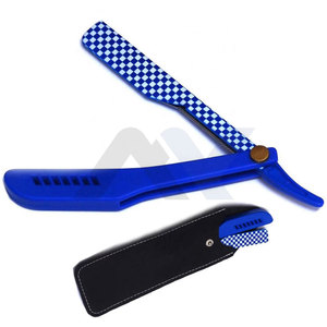 Wholesale Disposable Stainless Steel Straight Razor with Custom Logo <b>Plastic</b> Handle Safety Features for Barber Body Shave - Product Image 6