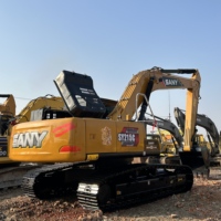 Excavatrice sur chenilles SANY SY215C de haute qualité, sans fuite d'huile, faible consommation de carburant, livraison mondiale, excavatrice Sany d'occasion