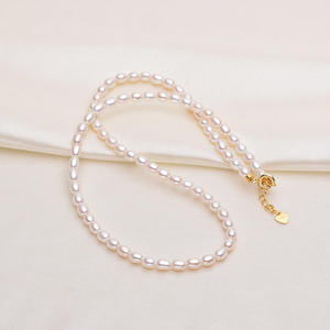 สร้อยคอมุกน้ำจืด Tilian ขนาด 4-5 มม. แสงเงาสวยงาม ไร้ตำหนิ ไข่มุกเบบี้  แบบกึ่งสำเร็จรูป สำหรับใส่ที่ไหปลาร้า - Product Image 4