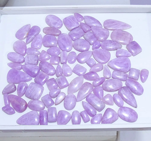 Kunzite Quartz Loose Gemstone High Quality Natural Jewelry Making Cabochon <b>Top</b> Selling 10-60mm Customizable Shapes - Product Image 4