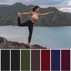 Pantalones de yoga para mujer, leggings de cintura alta, con efecto fruncido en el trasero, para gimnasio, entrenamiento, fitness, antideslizantes, elásticos, ropa deportiva OEM ODM - Product Image 6