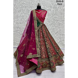 Nupcial Indio Desgaste Terciopelo Colecciones Para Novia Con Zarkhan Trabajo Por Fabzone - Product Image 2