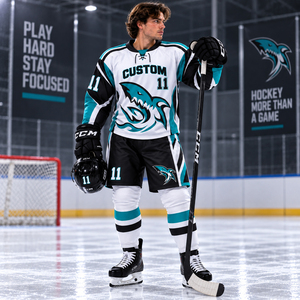 Fournisseur de premier plan : Ensemble d'uniformes de hockey sur glace pour hommes, maillots de hockey sur glace pour hommes, maillots de sport unisexes pour entraînement et match, à manches longues, pour équipes universitaires - Product Image 1
