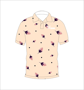 เสื้อโปโลพิมพ์ลายดอกไม้แบบกำหนดเอง แขนสั้น สวมใส่สบาย เหมาะสำหรับกอล์ฟ เทนนิส ชุดทีมฤดูร้อน - Product Image 2