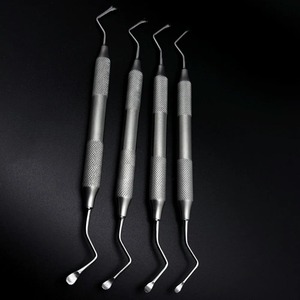 Juego de 4 piezas de curetas dentales Gracey de doble punta para limpieza y restauración dental - Product Image 4