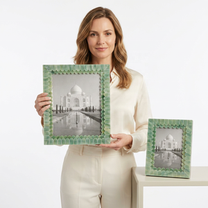 Customizable Size Eco-Friendly Bone Inlay Photo <b>Frame</b> with UV Printing Full Color & Custom Colors Tabletop Display - Product Image 1