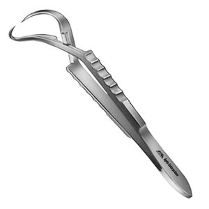 <b>Clamp</b> for Veterinary Surgery Medical Applications Craft 85mm Jones Stainless Steel Microsurgery Forceps - Product Image 1