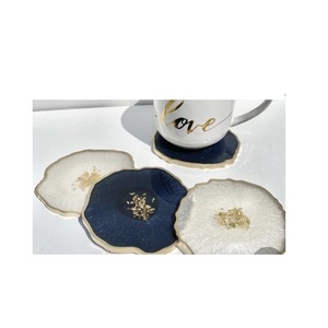 Eco Friendly Resin <b>Coaster</b> Set With Durable Construction Suitable For Daily Use In Home And Office - Product Image 2