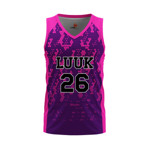 Custom <b>Heat</b> Transfer Printed Logo Breathable Moisture Wicking Quick Dry Plus Size Sleeveless V Neck Men's Basketball Jersey - Product Image 1