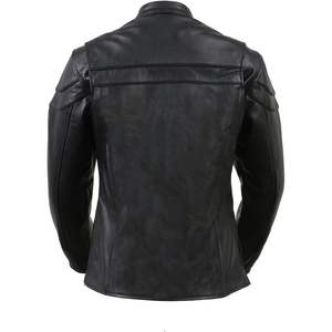 Chaqueta de Motocicleta Estilo Scooter Deportiva y Elegante para Mujer 2025, Estilo Bomber Elegante, Hecha de Piel de Cordero de Alta Calidad - Product Image 6