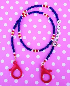 Artisan Embroidery Beaded <b>Lanyard</b> Decorative Beadwork <b>Key</b> Holder Neck Strap - Product Image 1