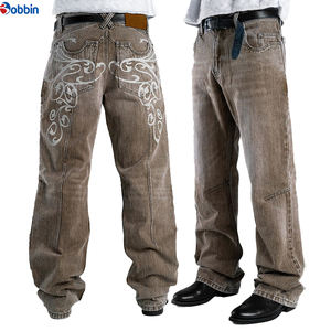 กางเกงยีนส์ผู้ชายขายดี รุ่นพรีเมียม สั่งตัดได้ ทรงวินเทจ ล้างสีพื้น ทรงตรงหลวม สีฟ้าซีด ขาดๆ แบบดิสเทรส เอวสูง - Product Image 6