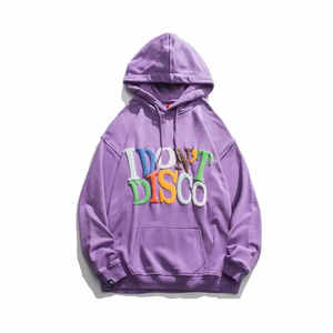 Sweat-shirt à capuche Don't Disco Puff Print pour homme, en coton French Terry, coupe ample, décontracté, automne, avec poche, logo sur le devant, ODM - Product Image 3