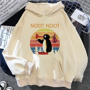 เสื้อฮู้ดผู้หญิงคุณภาพใหม่ เสื้อฮู้ด Pingu เสื้อสเวตเตอร์อนิเมะ เสื้อแทรคสูทผู้หญิง เสื้อฮู้ดสไตล์สวยงาม เสื้อฮู้ดสกรีนโลโก้ตามสั่ง - Product Image 2