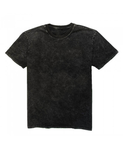 T-shirt décontracté pour homme en coton épais délavé à l'acide, coupe décontractée, col rond, manches courtes, style urbain, en coton uni délavé - Product Image 4