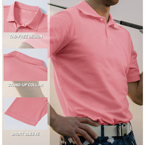Polos de Golf de Manga Corta para Hombre de Alta Calidad, Polos de Negocios Bordados de Poliéster Transpirable y Ecológico para Exteriores - Product Image 2