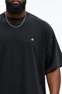 OEM Retro Garment Washed Heavyweight <b>Men's</b> <b>shirts</b> Custom Logo Premium Cotton Jersey Fabric Boxy T-<b>shirt</b> Oversized Street Fashion - Product Image 2