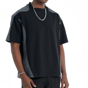 Camiseta de Dos Paneles Extra Grande para Hombre, Talla Grande, Lisa, con Logotipo Personalizado, Camiseta de Alta Calidad para Hombre - Product Image 5