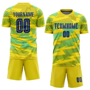 OEM Custom Soccer Uniform Set Professional Football Jersey and <b>Shorts</b> Breathable Quick Dry Sportswear Kit - Product Image 2