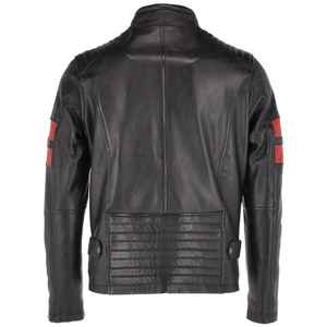 La Mejor Chaqueta de Cuero para Hombre, Estilo Motociclista, Corte Ajustado, Chaqueta de Cuero Personalizada con Cuello Alto, Chaqueta de Cuero PU para Hombre - Product Image 3
