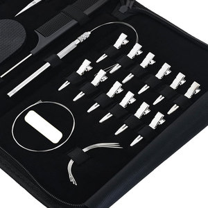 Outils et kits professionnels en acier inoxydable pour extensions de cheveux, perruques en dentelle, état neuf, style tendance, vente chaude, kit d'outils pour extensions de cheveux à bandes adhésives - Product Image 5