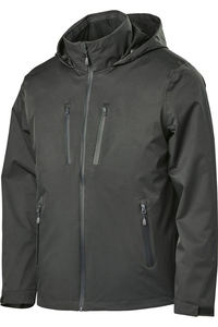 Vêtements de rue de haute qualité, coupe-vent 100% nylon, poches zippées, vestes softshell à capuche pour hommes, produit personnalisé de qualité supérieure par AKO - Product Image 3