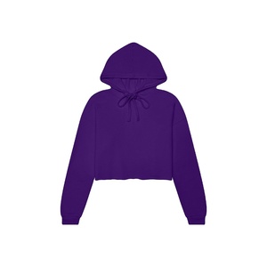 เสื้อฮู้ดครอปผู้หญิง ทรงหลวม สวมใส่สบาย แขนยาว ผ้าฝ้าย 100% ลำลอง สำหรับฤดูใบไม้ร่วง/ฤดูหนาว แฟชั่นสตรีทแวร์ ทันสมัย - Product Image 1