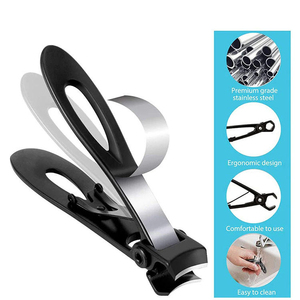 Premium Durable Stainless Steel Nail Cutter Pointed Straight Blade Wide Jaw Opening Fingernail Toenail Clipping Unisex Adult Use - Product Image 3