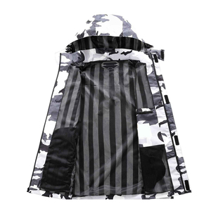 Customizable 100% Polyester Men's Windbreaker <b>Jacket</b> <b>Plus</b> <b>Size</b> Hooded Collar <b>Waterproof</b> Breathable High Quality for Winter - Product Image 6