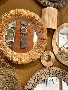 กระจกติดผนังลายหญ้าทะเลทันสมัยปี 2026 งานแฮนด์เมดธรรมชาติ ตกแต่งผนัง ขนาดสั่งทำได้ พร้อมโลโก้ ของตกแต่งบ้าน ของขวัญ ผู้จัดจำหน่าย - Product Image 5